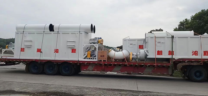 湖南某老板訂購(gòu)時(shí)產(chǎn)十五噸氫氧化鈣生產(chǎn)線貨物到場(chǎng)剪影！