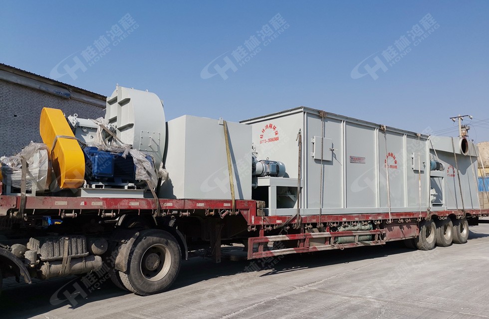 桂林鴻程HC大型氫氧化鈣生產(chǎn)線(xiàn)（15噸小時(shí)）到達(dá)華北地區(qū)客戶(hù)現(xiàn)場(chǎng)